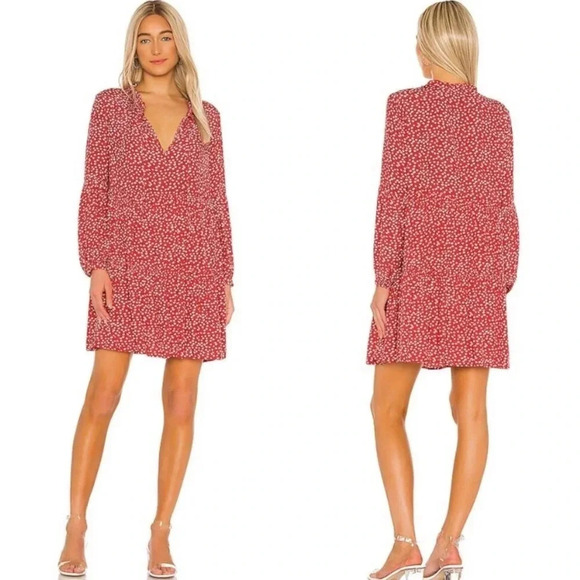 Rails Dress Women’s Small Everly Carmine Daisies Mini Tiered Flowy Floral - Picture 2 of 13